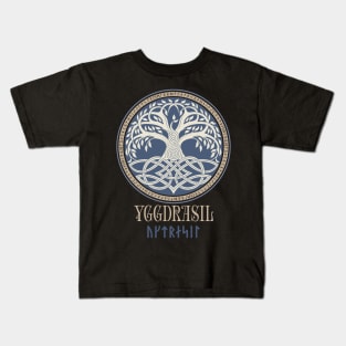 Norse Viking Tree of Life Pagan Yggdrasil Mythology Kids T-Shirt